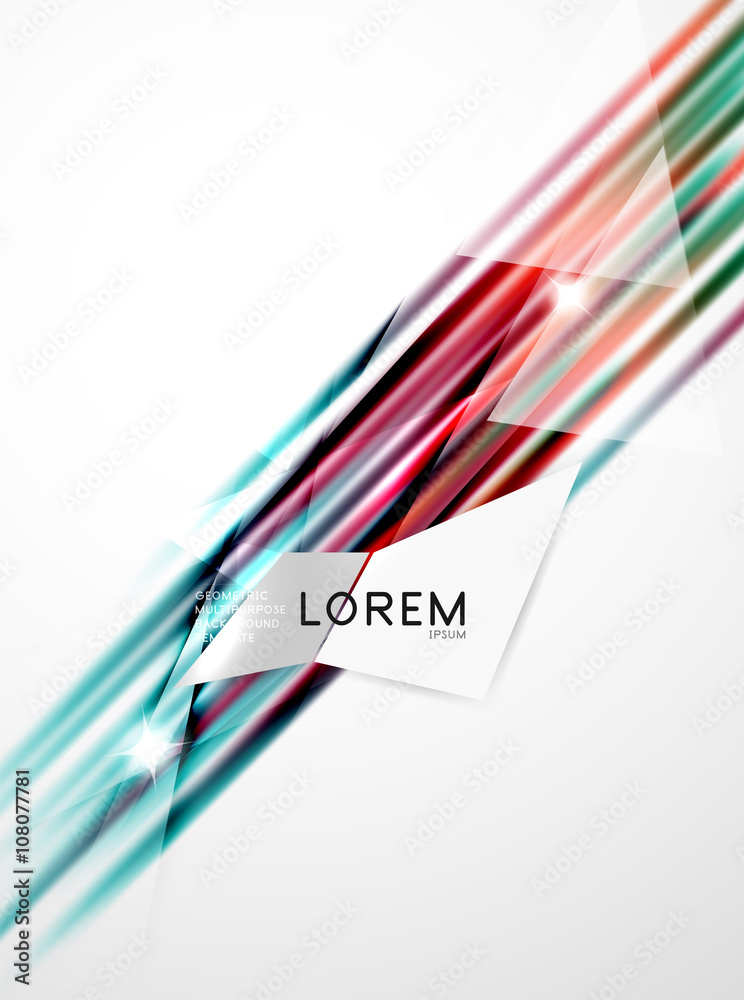 Obraz premium Shiny straight lines abstract background