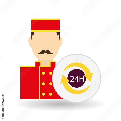 Hotel vector illustration , vector icon