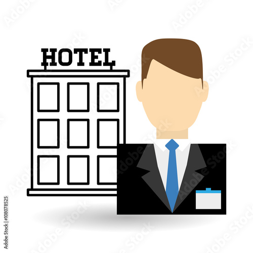 Hotel vector illustration , vector icon