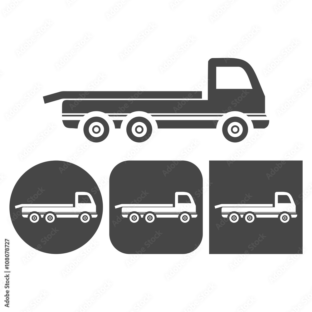 Truck icon - vector icons set Truck icon - vector icons set