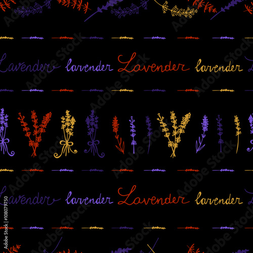 Lavender Seamless pattern 