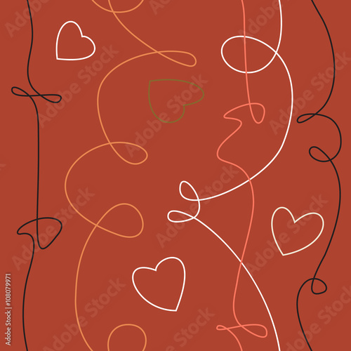 Vector iseamless ink hand drawn scribble texture