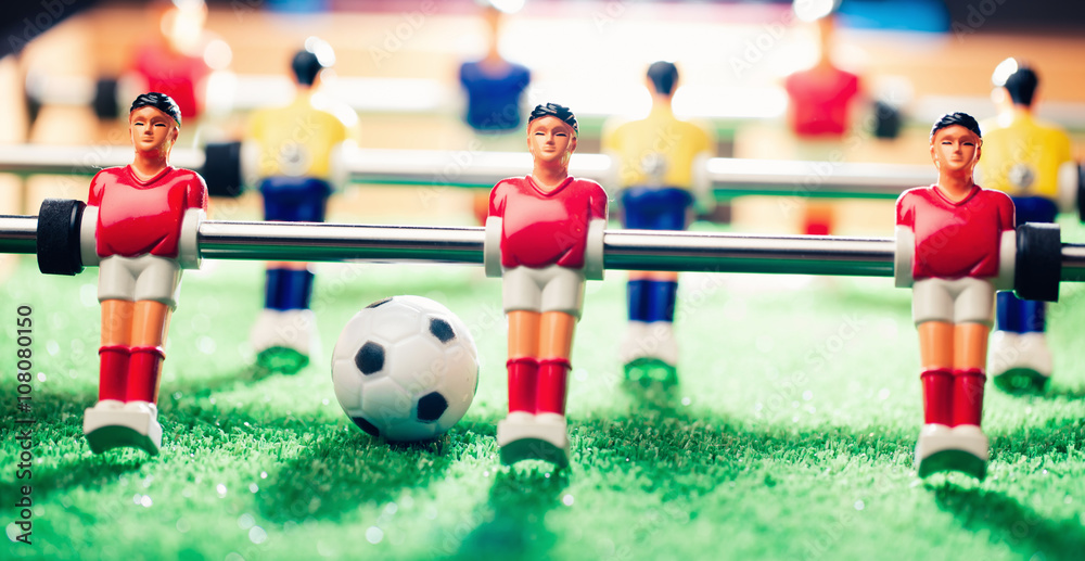 table football soccer game, backlight table football soccer game, backlight