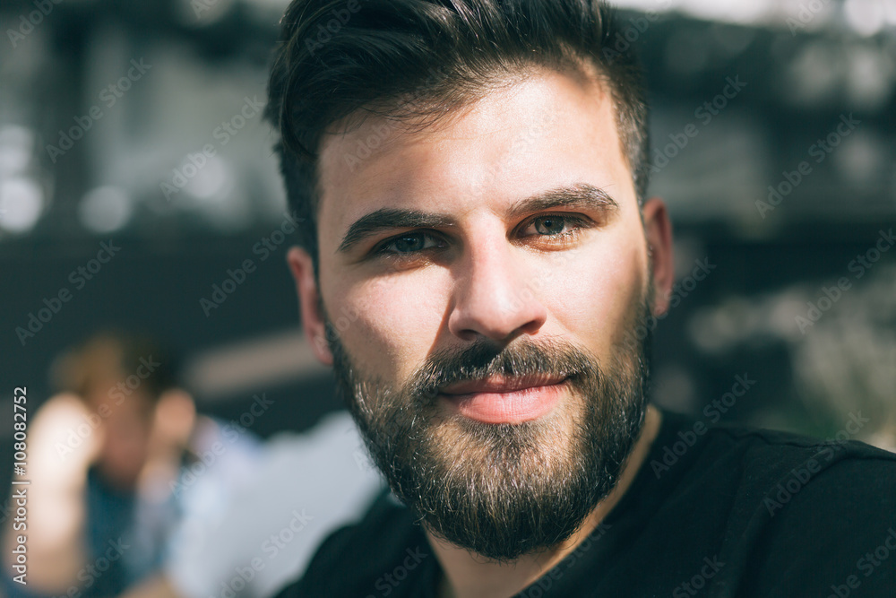 Man Hipster Break Casual Vision Cafe Relax Concept Man Hipster Break Casual Vision Cafe Relax Concept