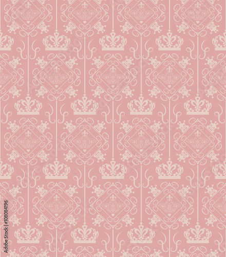 Seamless Damask Wallpaper