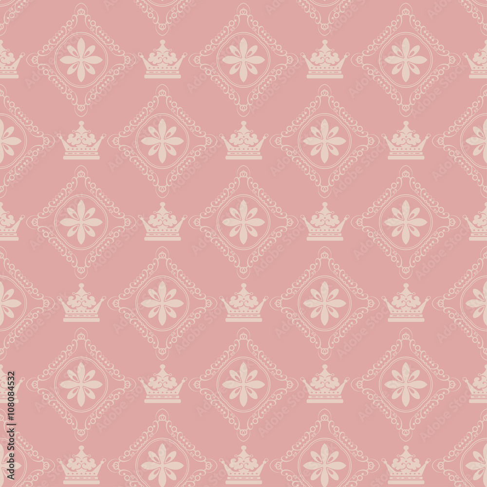 Seamless Damask Wallpaper Seamless Damask Wallpaper