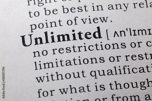 Quadro em tela definition of unlimited