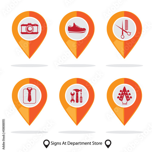 Free Download sign in department store set D - GFXLoad