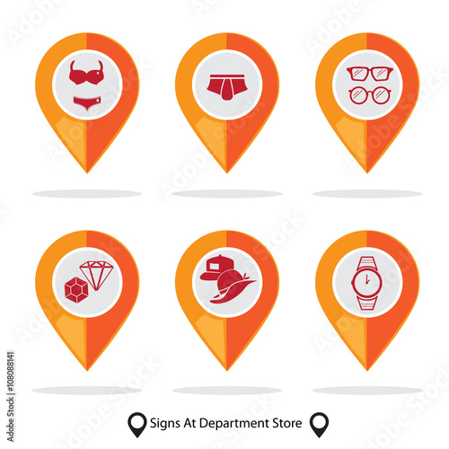 Free Download sign in department store set E - GFXLoad