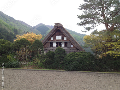 Traditional and Historical Japanese village Shirakawago, Ohno, Gifu, Japan photo