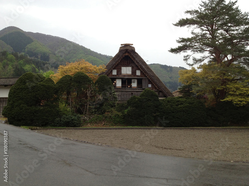 Traditional and Historical Japanese village Shirakawago, Ohno, Gifu, Japan photo