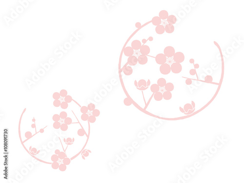 circle with plum blossom