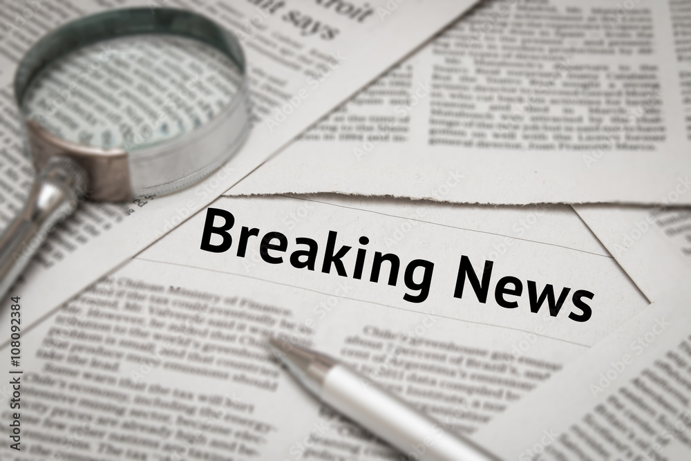 Obraz premium breaking news headline