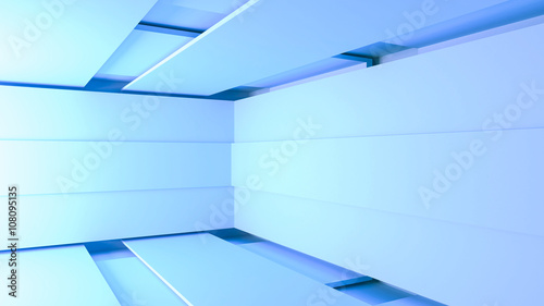 Abstract Architecture room Background 3d