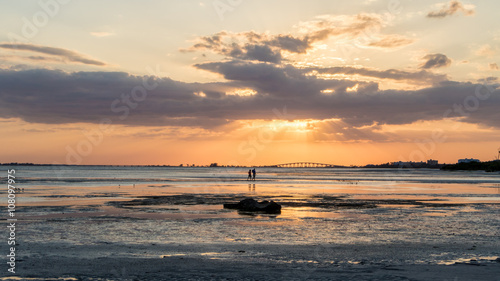 Sunset, San Carlos Bay, Bunche Beach Preserve, Florida