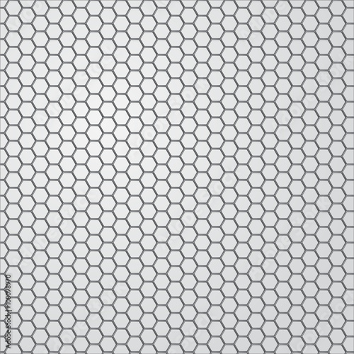 Metal background. Hexagon holes