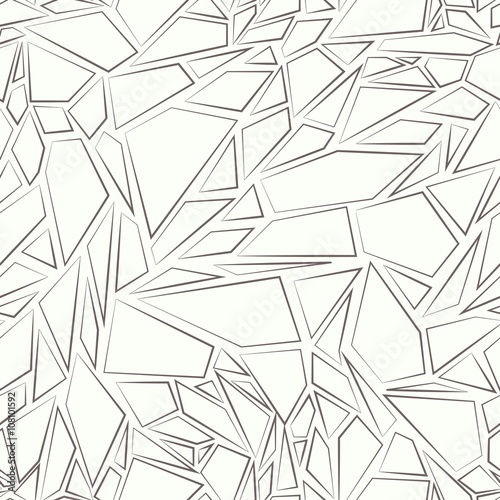 Abstract seamless pattern. The effect of broken glass