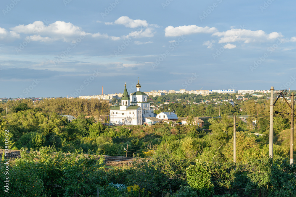 Summer panorama of the city of Mtsensk of Oryol Region of Russia