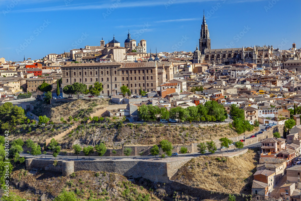 Cathedral Chhurches Medieval City Toledo Spain