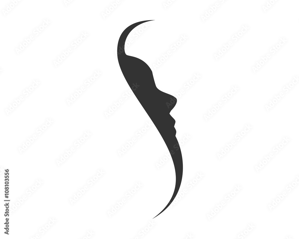 Initial S Facial Silhouette Initial S Facial Silhouette