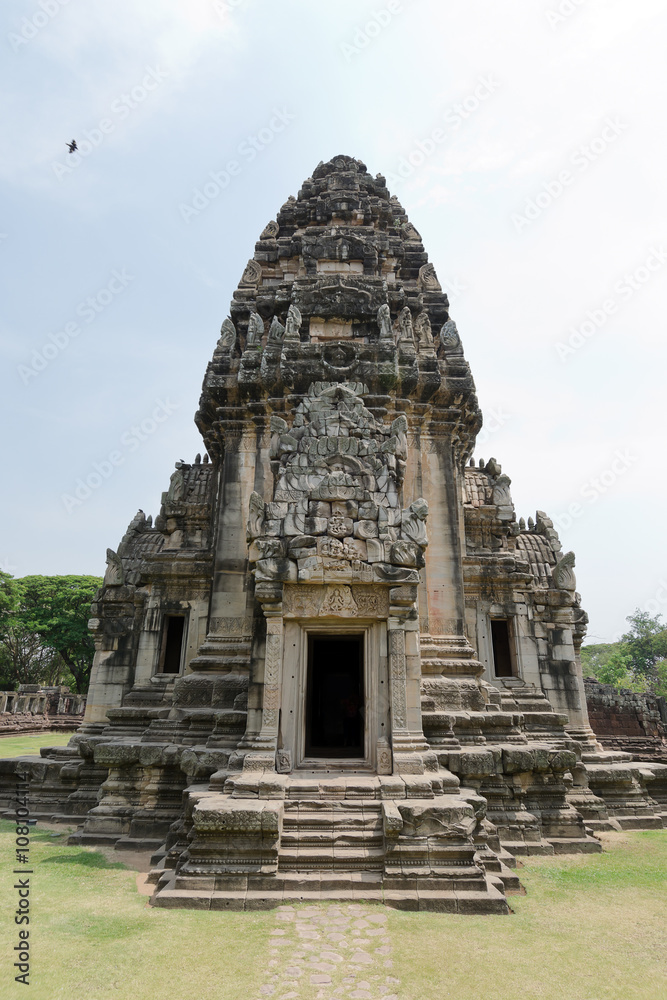 Old buddha pagoda temple with clear sky in Nakohn ratchasima Tha Old buddha pagoda temple with clear sky in Nakohn ratchasima Tha