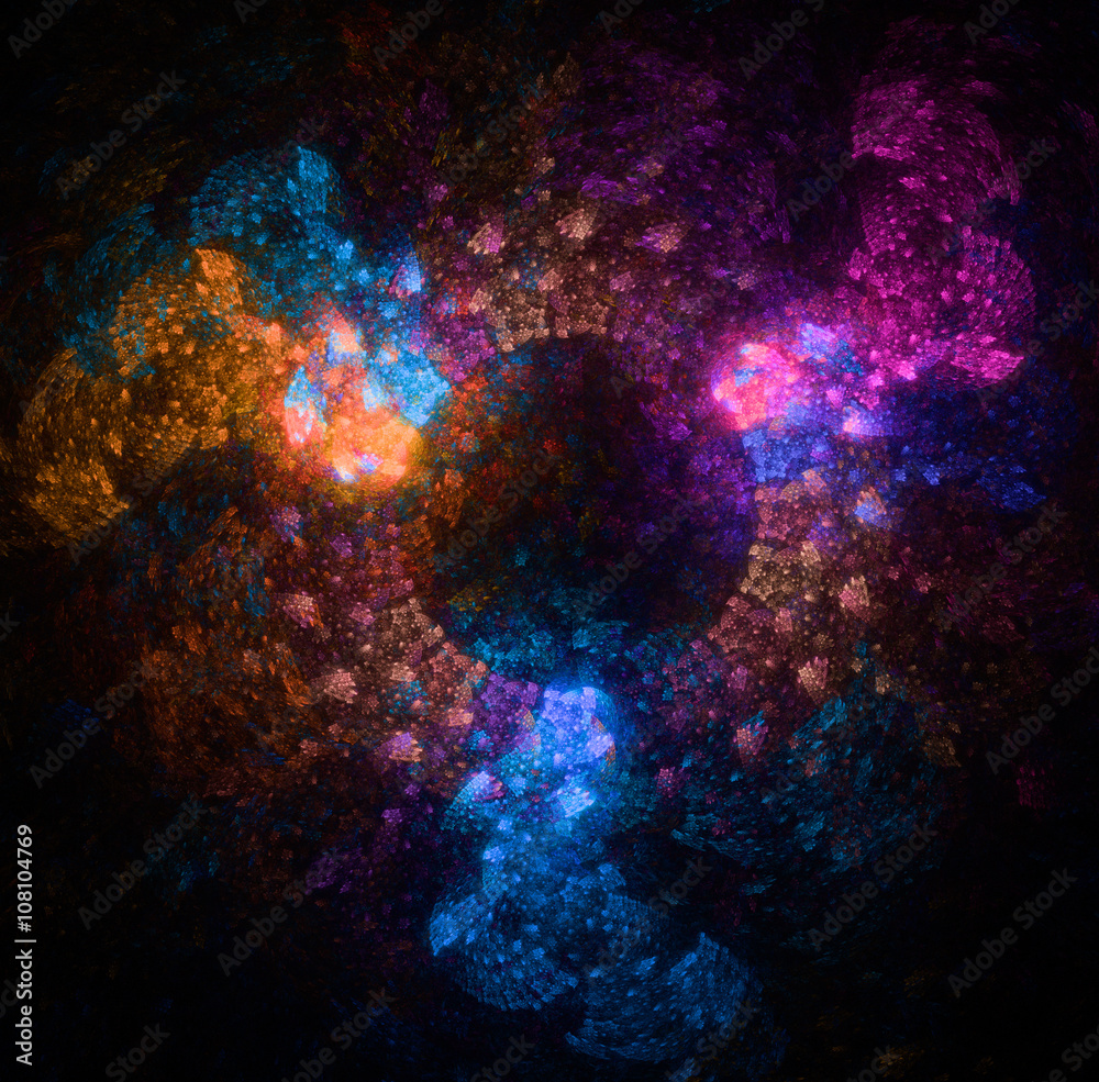 Abstract fractal illustration for creative design Abstract fractal illustration for creative design