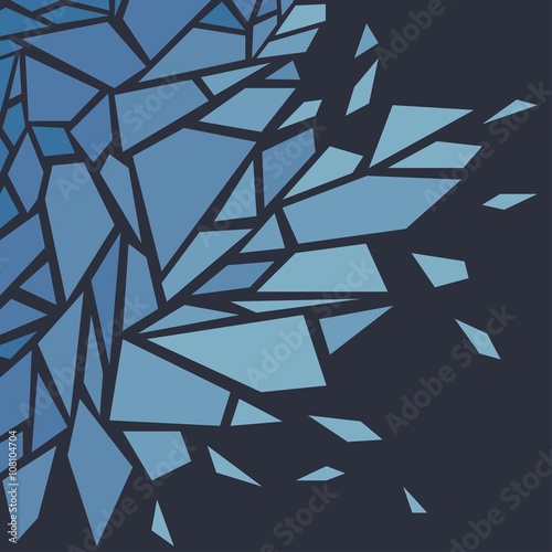 Abstract background. The effect of broken glass