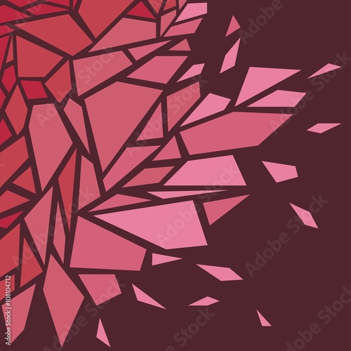 Abstract background. The effect of broken glass