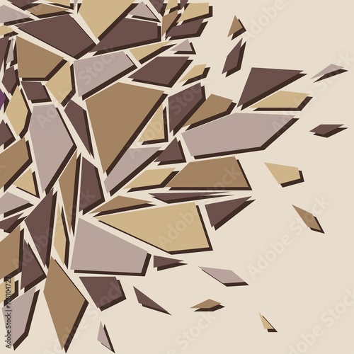 Abstract background. The effect of broken glass