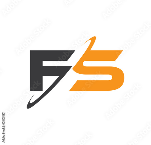 FS initial logo with double swoosh