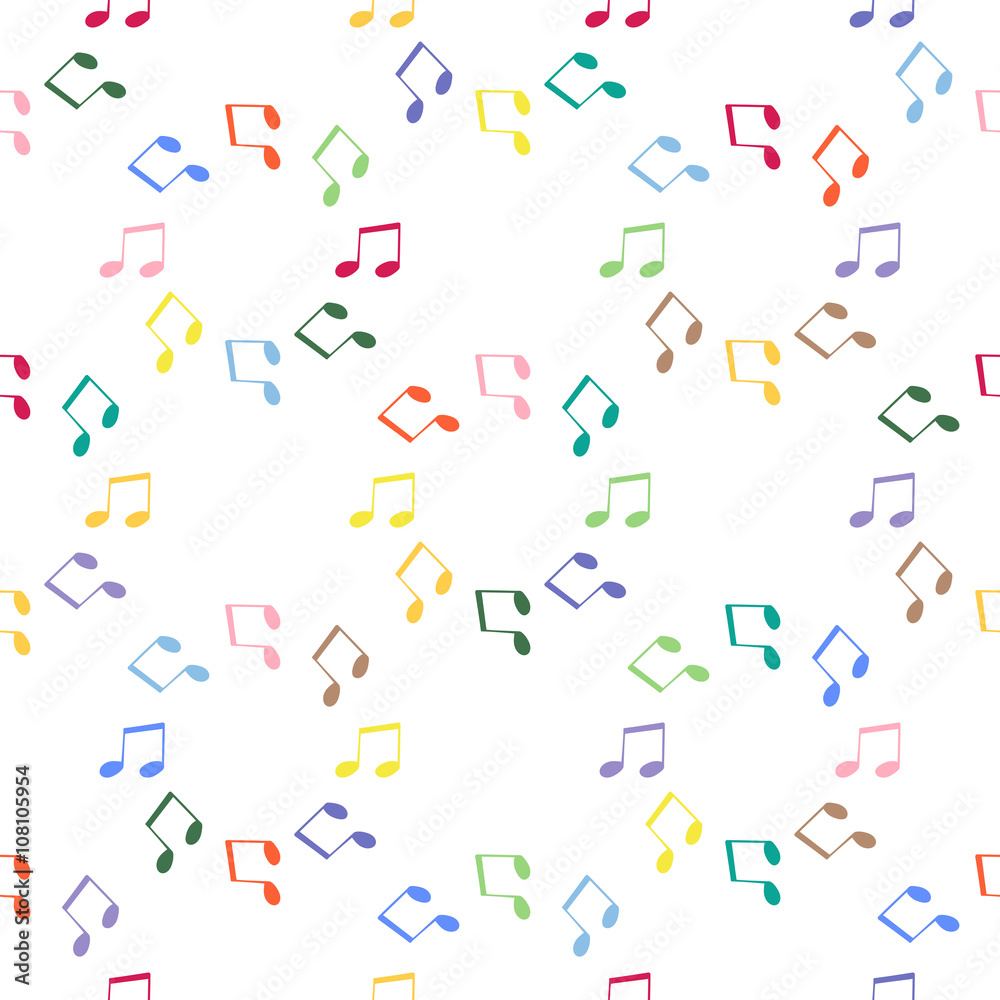 Seamless pattern notes Seamless pattern notes