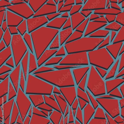 Abstract seamless pattern. The effect of broken glass