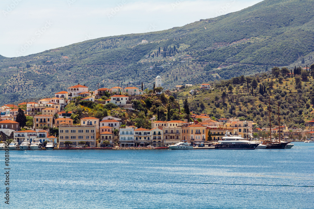 Fototapeta premium Poros island, Greece, main village