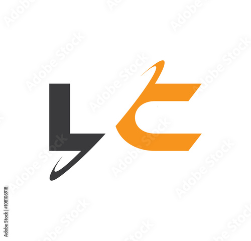 LC initial logo with double swoosh