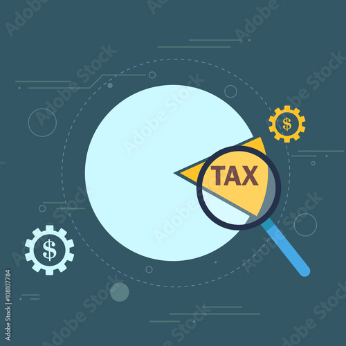 Wallpaper Mural Tax cut pie graph conceptual design Torontodigital.ca