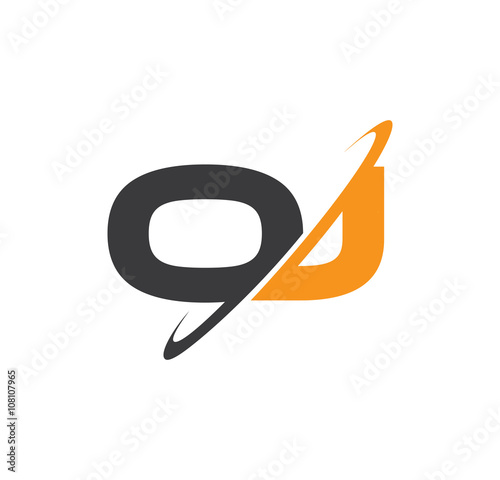 OJ initial logo with double swoosh