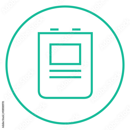 Heart defibrillator line icon.