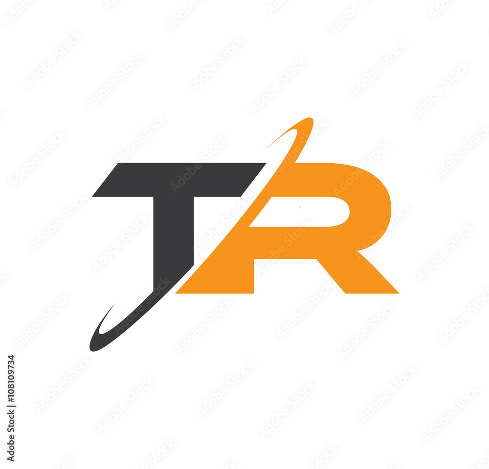TR initial logo with double swoosh
TR initial logo with double swoosh