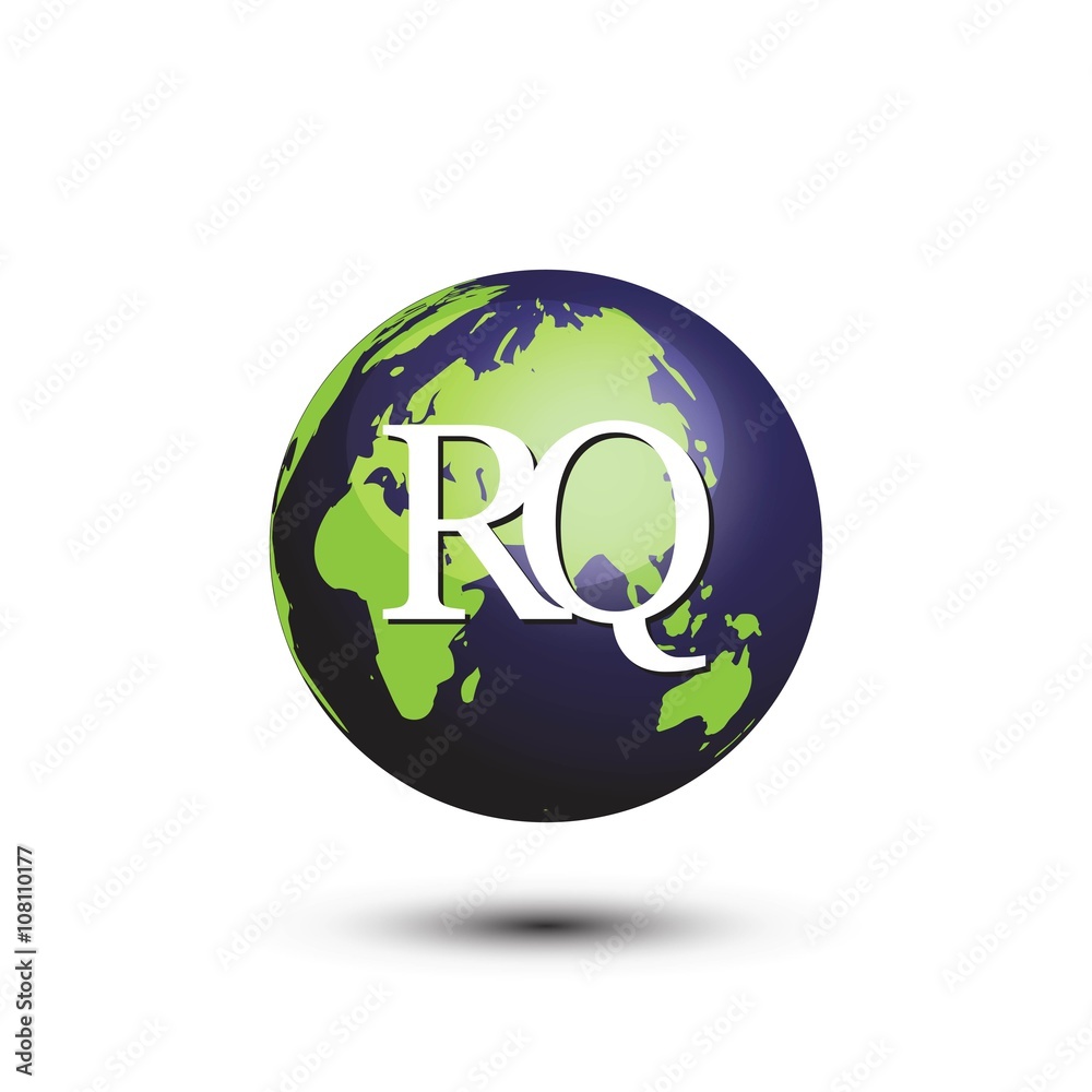 innitial letter globe logo vector innitial letter globe logo vector