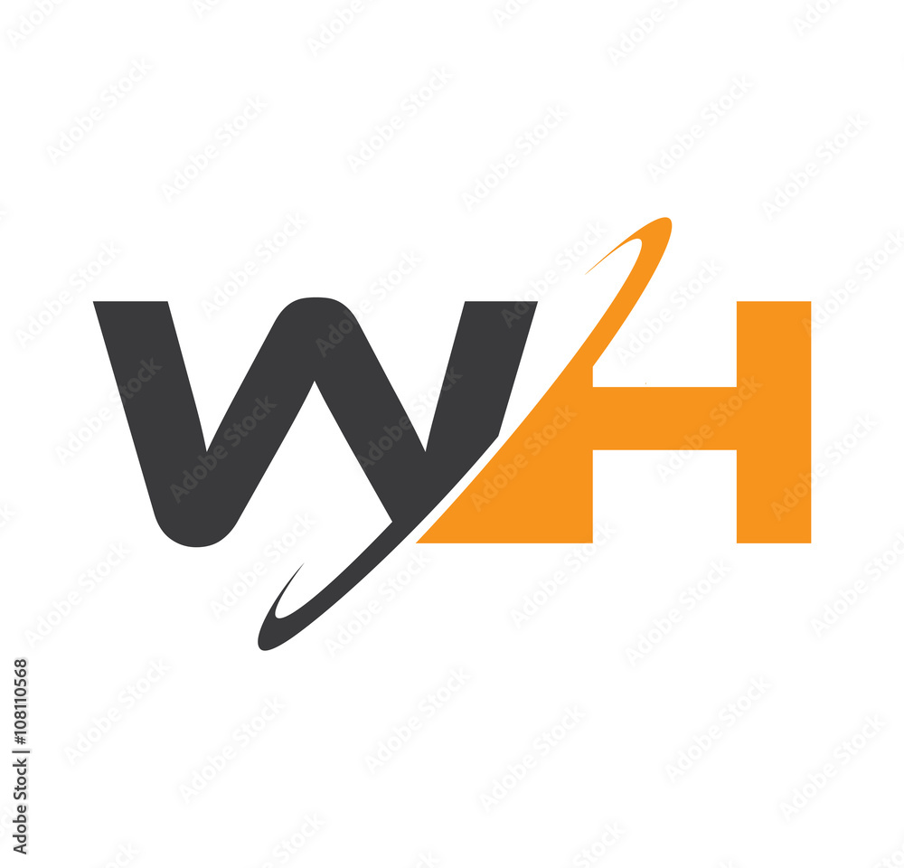 WH initial logo with double swoosh
WH initial logo with double swoosh
