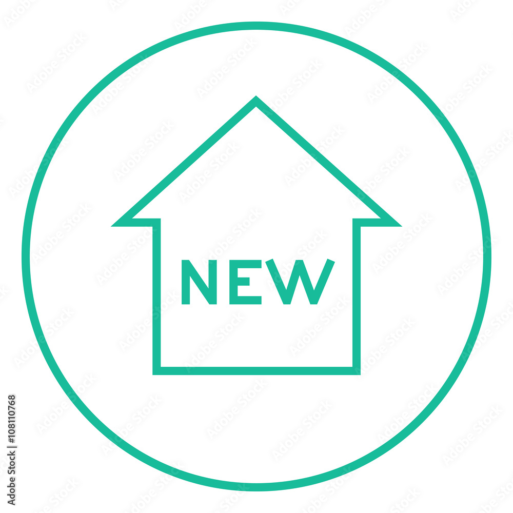 New house line icon.