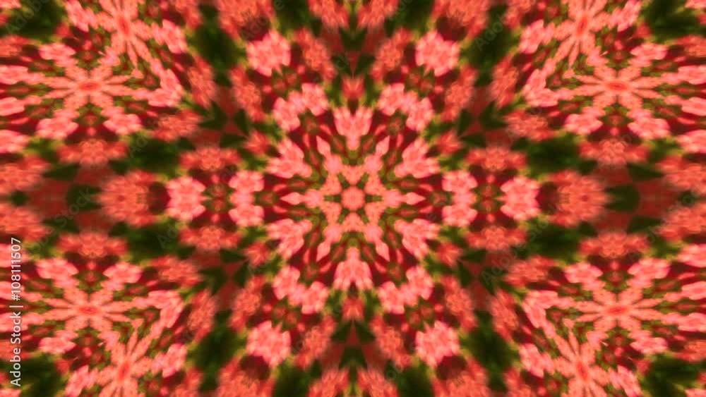 Wonderful abstract kaleidoscopic pattern of colored scales with hexagonal ultra complex detailed structure. Excellent six star background in HD. Adorable hypnotic visuals for amazing decorative intro