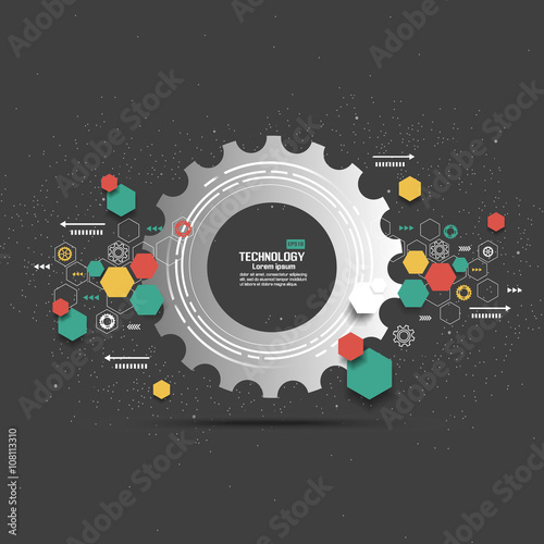 Abstract technological background