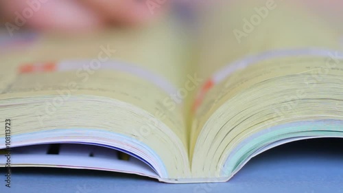 phonebook closeup, selective focus