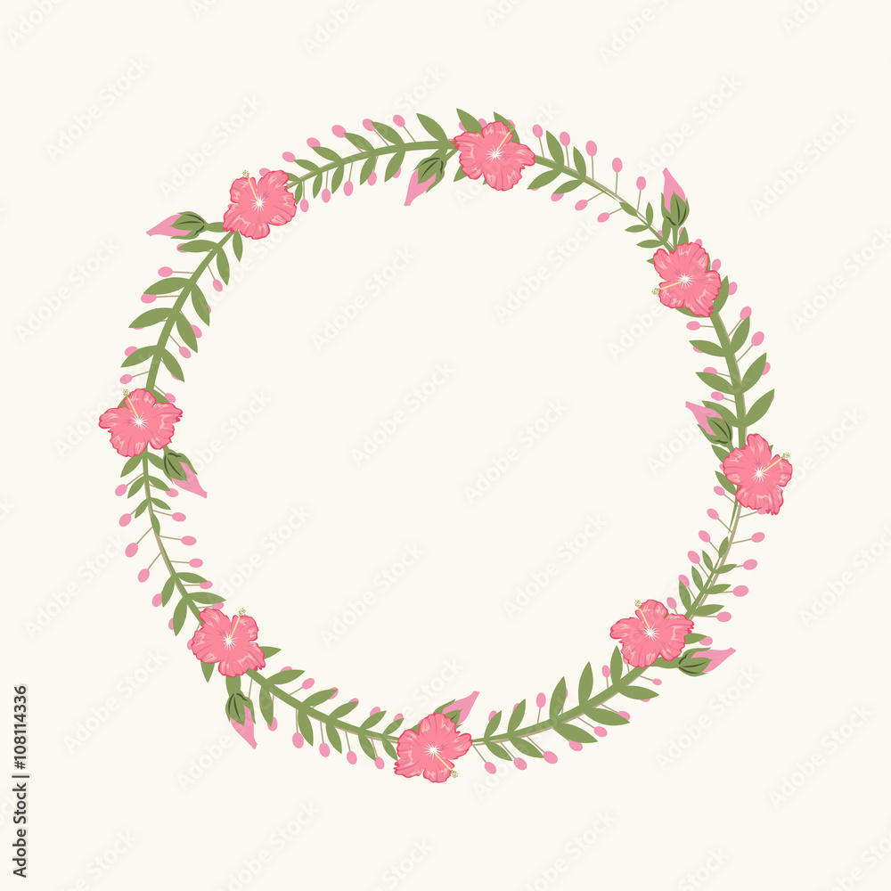 Floral Frame, for wedding invitations and birthday cards