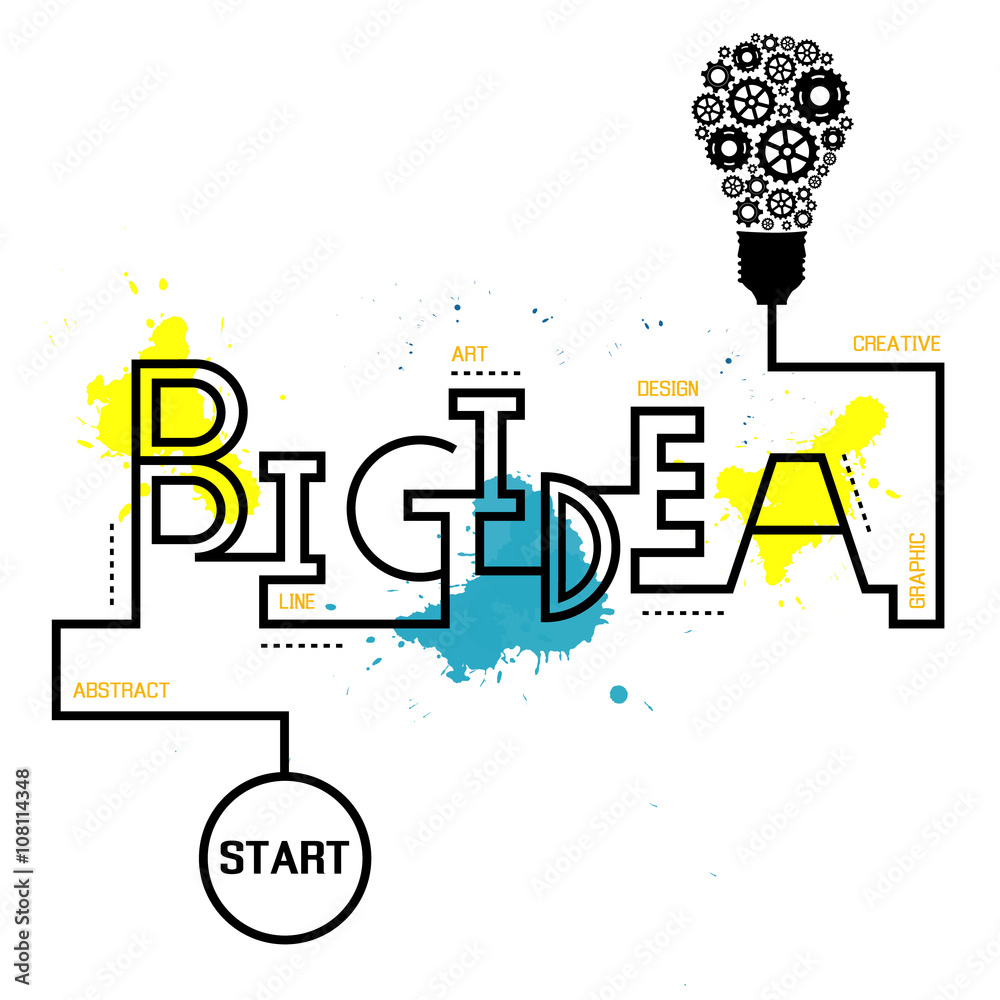 Light bub the big idea concept Light bub the big idea concept