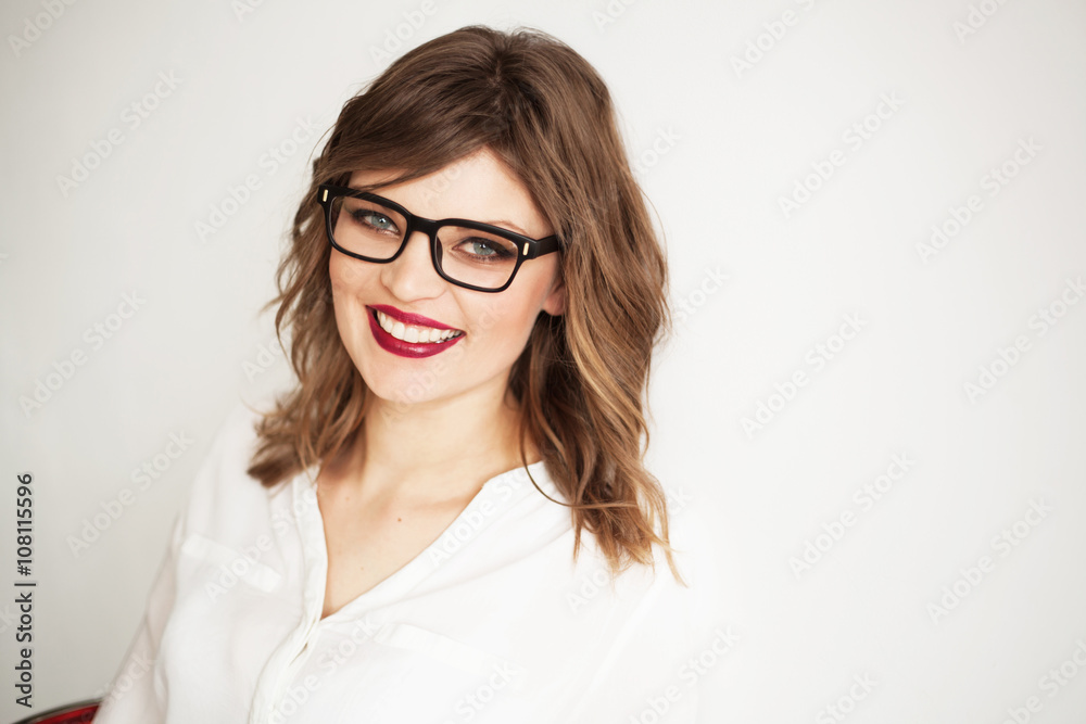 Beautiful happy businesswoman Beautiful happy businesswoman