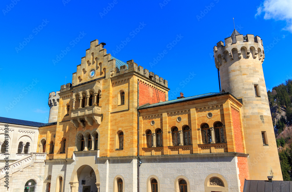 Schloss Hohenschwangau Castle (High Swan County Palace), Fussen, Bavaria, Germany
