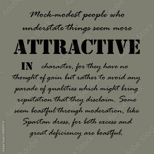 Aristotle Quotes. Mock-modest people who understate... Stock Vector | Adobe  Stock