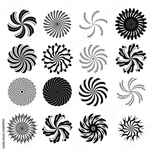 Set of Swirl Icons